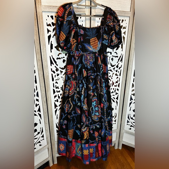 Farm Rio x Anthropologie Puff Sleeve Maxi Dress. Excluded from Sale - Picture 7 of 10